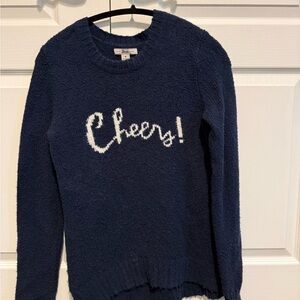 Bass Navy Blue 'Cheers!' Sweater
